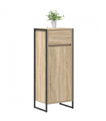 vidaXL Bathroom Cabinet Sonoma 40 x 30 x 100 cm Engineered Wood — Colour: Sonoma oak