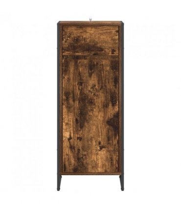 vidaXL Bathroom Cabinet Smoke Oak 40 x 30 x 100 cm Engineered Wood — Colour: Smoked oak