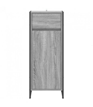 vidaXL Bathroom Cabinet Grey Sonoma 40 x 30 x 100 cm Engineered Wood