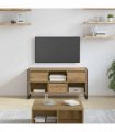 vidaXL TV Cabinet Artisian Oak 100 x 36 x 49.5 cm Engineered Wood — Colour: Artisan oak