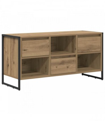 vidaXL TV Cabinet Artisian Oak 100 x 36 x 49.5 cm Engineered Wood — Colour: Artisan oak