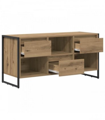 vidaXL TV Cabinet Artisian Oak 100 x 36 x 49.5 cm Engineered Wood — Colour: Artisan oak