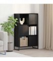 vidaXL Book Cabinet Black Oak 68 x 30 x 108.5 cm Engineered Wood