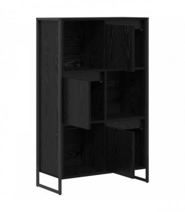 vidaXL Book Cabinet Black Oak 68 x 30 x 108.5 cm Engineered Wood