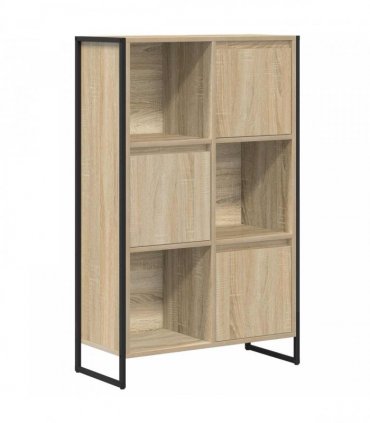 vidaXL Book Cabinet Sonoma 68 x 30 x 108.5 cm Engineered Wood — Colour: Sonoma oak