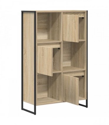 vidaXL Book Cabinet Sonoma 68 x 30 x 108.5 cm Engineered Wood — Colour: Sonoma oak