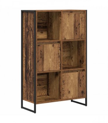 vidaXL Book Cabinet Old Wood 68 x 30 x 108.5 cm Engineered Wood