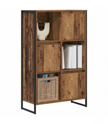 vidaXL Book Cabinet Old Wood 68 x 30 x 108.5 cm Engineered Wood