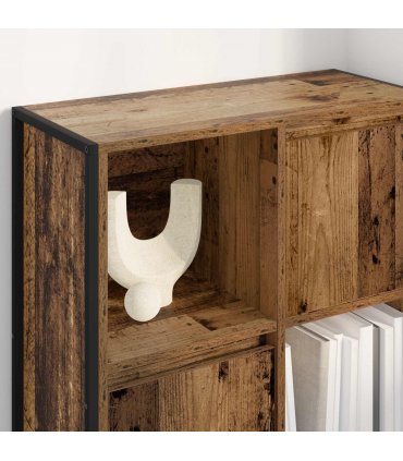 vidaXL Book Cabinet Old Wood 68 x 30 x 108.5 cm Engineered Wood