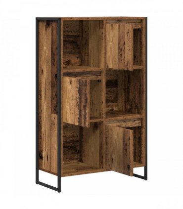 vidaXL Book Cabinet Old Wood 68 x 30 x 108.5 cm Engineered Wood