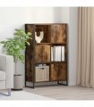 vidaXL Book Cabinet Smoke Oak 68 x 30 x 108.5 cm Engineered Wood — Colour: Smoked oak