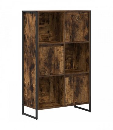 vidaXL Book Cabinet Smoke Oak 68 x 30 x 108.5 cm Engineered Wood — Colour: Smoked oak