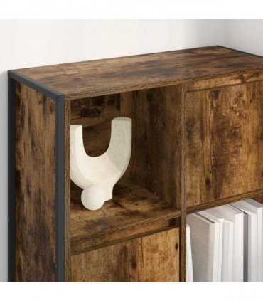 vidaXL Book Cabinet Smoke Oak 68 x 30 x 108.5 cm Engineered Wood — Colour: Smoked oak