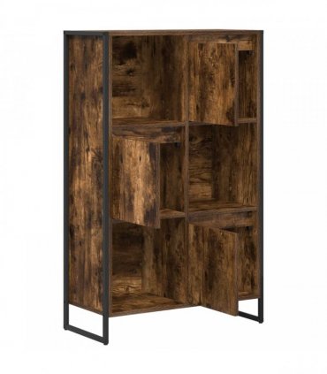 vidaXL Book Cabinet Smoke Oak 68 x 30 x 108.5 cm Engineered Wood — Colour: Smoked oak