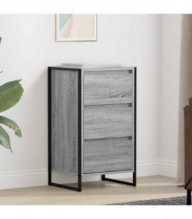 vidaXL Sideboard Grey Sonoma 42 x 36 x 75.5 cm Engineered Wood
