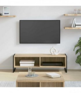 vidaXL TV Cabinet Sonoma 100 x 36.5 x 30.5 cm Engineered Wood — Colour: Sonoma oak