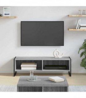vidaXL TV Cabinet Grey Sonoma 100 x 36.5 x 30.5 cm Engineered Wood