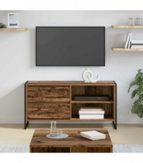 vidaXL TV Cabinet Old Wood 100 x 36 x 49.5 cm Engineered Wood — V0672066176