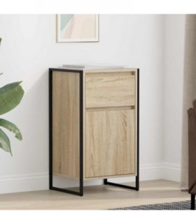 vidaXL Sideboard with Drawer Sonoma 43 x 36 x 75.5 cm Engineered Wood — Colour: Sonoma oak