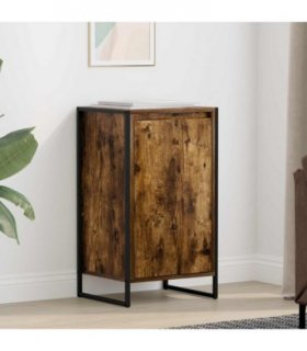 vidaXL Sideboard Smoke Oak 43 x 36 x 75.5 cm Engineered Wood — Colour: Smoked oak