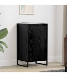 vidaXL Sideboard Black Oak 43 x 36 x 75.5 cm Engineered Wood — V0672066193