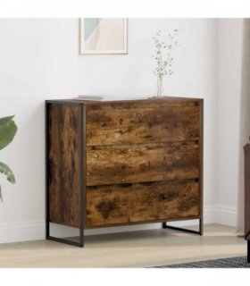 vidaXL Sideboard Smoke Oak 79 x 36 x 75.5 cm Engineered Wood — Colour: Smoked oak