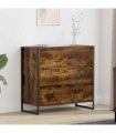 vidaXL Sideboard Smoke Oak 79 x 36 x 75.5 cm Engineered Wood — Colour: Smoked oak