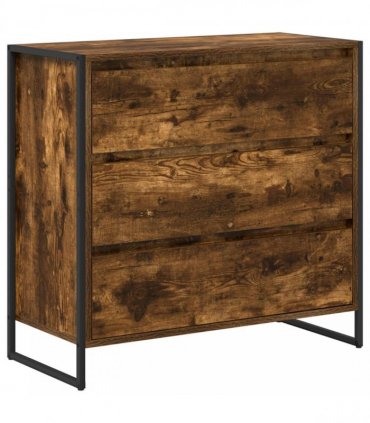 vidaXL Sideboard Smoke Oak 79 x 36 x 75.5 cm Engineered Wood — Colour: Smoked oak