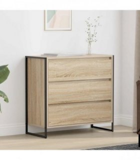 vidaXL Sideboard with Drawer Sonoma 79 x 36 x 75.5 cm Engineered Wood — Colour: Sonoma oak