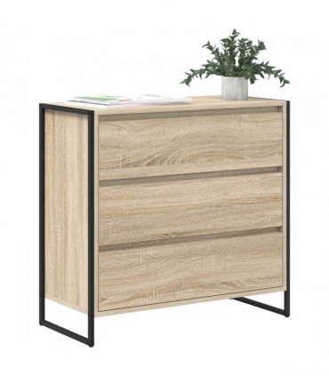 vidaXL Sideboard with Drawer Sonoma 79 x 36 x 75.5 cm Engineered Wood — Colour: Sonoma oak