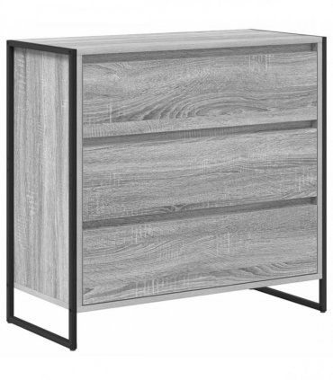 vidaXL Sideboard Grey Sonoma 79 x 36 x 75.5 cm Engineered Wood