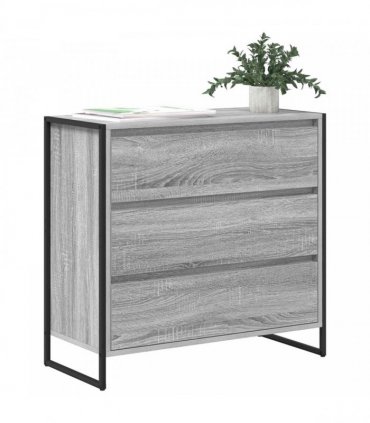 vidaXL Sideboard Grey Sonoma 79 x 36 x 75.5 cm Engineered Wood