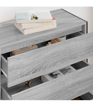vidaXL Sideboard Grey Sonoma 79 x 36 x 75.5 cm Engineered Wood