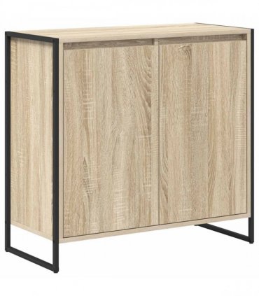 vidaXL Side Cabinet Sonoma 79 x 36 x 75 cm Engineered Wood — Colour: Sonoma oak