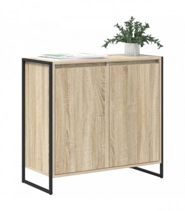 vidaXL Side Cabinet Sonoma 79 x 36 x 75 cm Engineered Wood — Colour: Sonoma oak