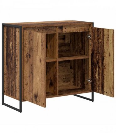 vidaXL Side Cabinet Old Wood 79 x 36 x 75 cm Engineered Wood