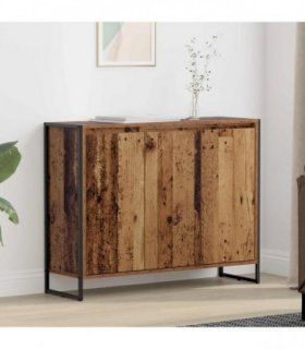 vidaXL Side Cabinet Old Wood 96.5 x 30 x 75 cm Engineered Wood