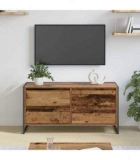 vidaXL TV Cabinet Old Wood 100 x 36 x 49.5 cm Engineered Wood — V0672066219
