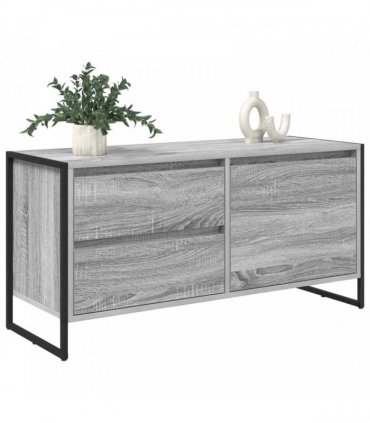 vidaXL TV Cabinet Grey Sonoma 100 x 36 x 49.5 cm Engineered Wood — V0672066220