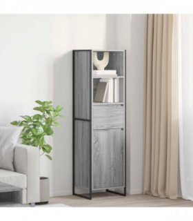 vidaXL Book Cabinet Grey Sonoma 43 x 36 x 150.5 cm Engineered Wood
