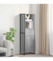 vidaXL Book Cabinet Grey Sonoma 43 x 36 x 150.5 cm Engineered Wood