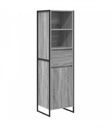 vidaXL Book Cabinet Grey Sonoma 43 x 36 x 150.5 cm Engineered Wood