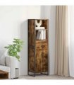 vidaXL Book Cabinet Smoke Oak 43 x 36 x 150.5 cm Engineered Wood — Colour: Smoked oak