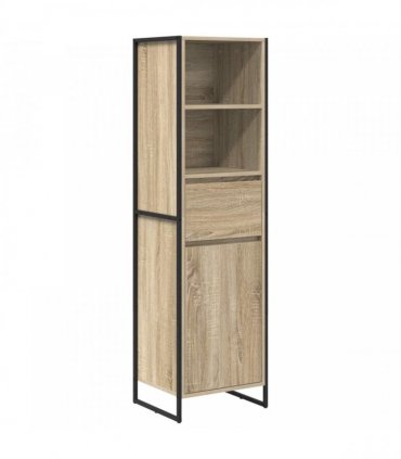 vidaXL Book Cabinet Sonoma 43 x 36 x 150.5 cm Engineered Wood — Colour: Sonoma oak