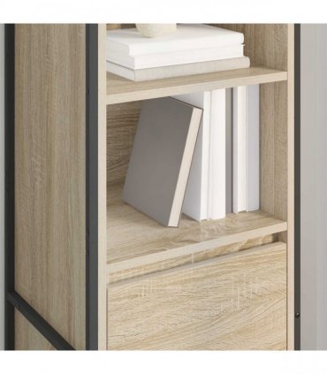 vidaXL Book Cabinet Sonoma 43 x 36 x 150.5 cm Engineered Wood — Colour: Sonoma oak