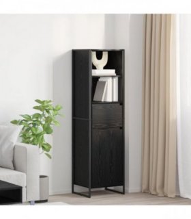 vidaXL Book Cabinet Black Oak 43 x 36 x 150.5 cm Engineered Wood
