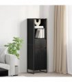 vidaXL Book Cabinet Black Oak 43 x 36 x 150.5 cm Engineered Wood