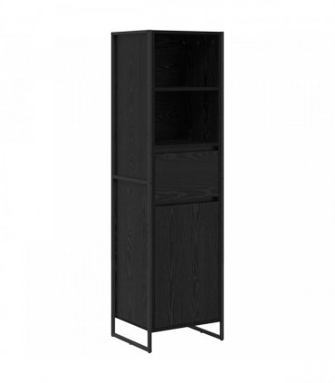 vidaXL Book Cabinet Black Oak 43 x 36 x 150.5 cm Engineered Wood