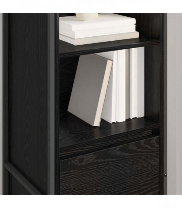 vidaXL Book Cabinet Black Oak 43 x 36 x 150.5 cm Engineered Wood