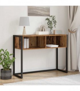 vidaXL End Table Old Wood 100 x 36 x 75 cm Engineered Wood